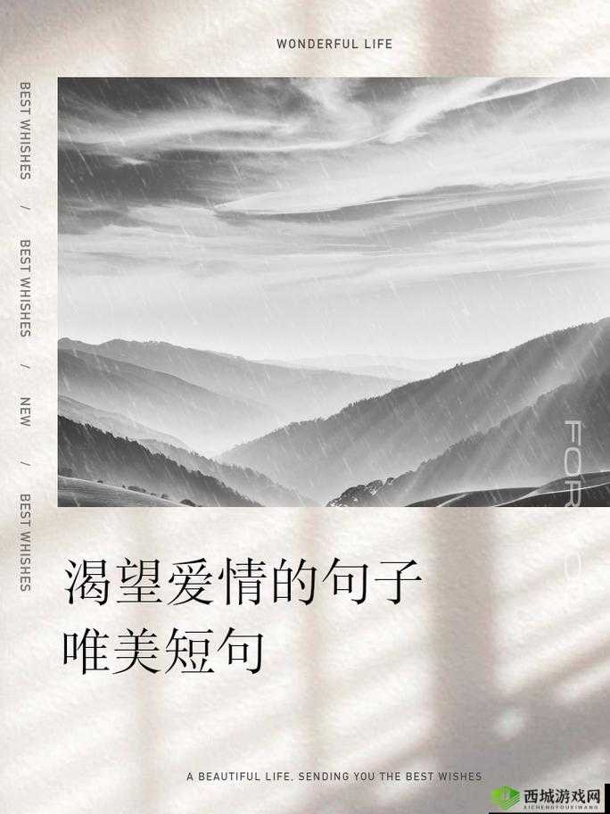 我已来不及等待想要把你拥入怀：此生最深情的渴望