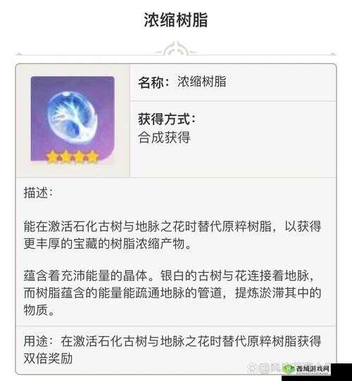 原神树脂的全面解析，合成方法、应用场景及高效利用策略